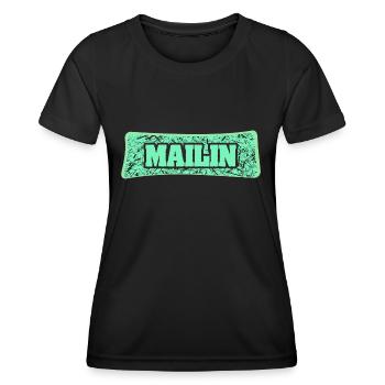 Mailin comme nom de naissance - T-shirt sport Femme - noir - Devant - AI Model Female 172 light (172cm)