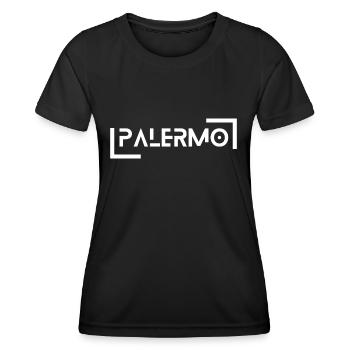 Palermo - Frauen Funktions-T-Shirt - Schwarz - Vorne - AI Model Female 172 light (172cm)