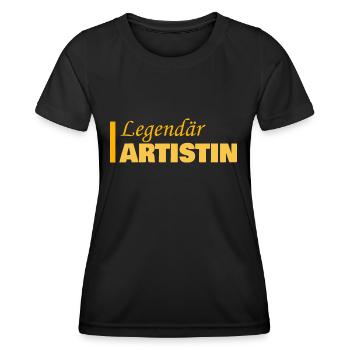 Profession Artistin - Women's Functional T-Shirt - black - Front - AI Model Female 172 light (172cm)