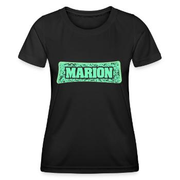Marion - T-shirt sport Femme - noir - Devant - AI Model Female 172 light (172cm)