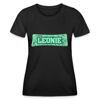 Léonie - T-shirt sport Femme - noir - Devant - AI Model Female 172 light (172cm)