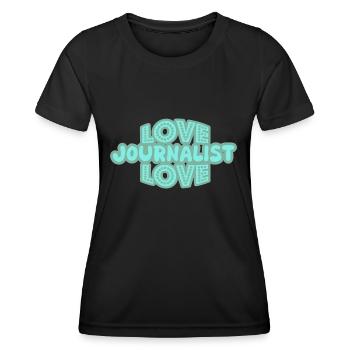 Gift for Journalist - Women's Functional T-Shirt - black - Front - AI Model Female 172 light (172cm)