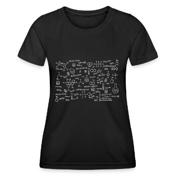 Biologist Bio Chemistry Sun Code Science - Women's Functional T-Shirt - black - Front - AI Model Female 172 light (172cm)