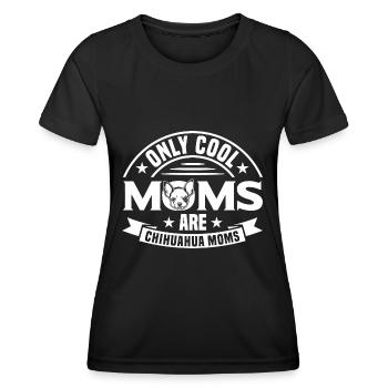 Chihuahua Liebhaber Chihuahua Chihuahua Mutter - Frauen Funktions-T-Shirt - Schwarz - Vorne - AI Model Female 172 light (172cm)