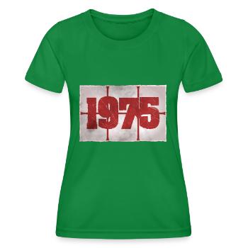 1975 - Women's Functional T-Shirt - kelly green - Front - AI Model Female 172 dark (172cm)