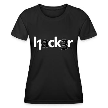 Hacker - Women's Functional T-Shirt - black - Front - AI Model Female 172 light (172cm)