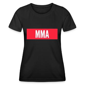MMA - T-shirt sport Femme - noir - Devant - AI Model Female 172 light (172cm)