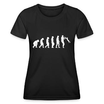 Daddy Kind Dad ich liebe Papa Vatertag Tochter - Frauen Funktions-T-Shirt - Schwarz - Vorne - AI Model Female 172 light (172cm)