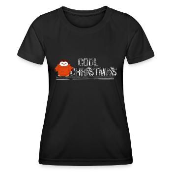 Noël du cercle polaire arctique - T-shirt sport Femme - noir - Devant - AI Model Female 172 light (172cm)