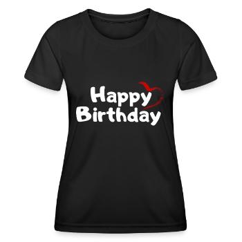 Happy Birthday Birthday Greeting Birthday Gift - Women's Functional T-Shirt - black - Front - AI Model Female 172 light (172cm)