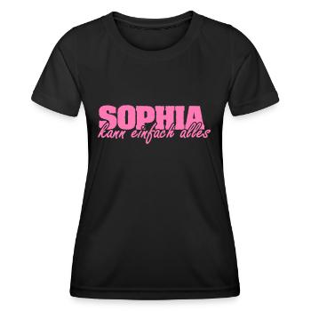 Gift for Sophia - Women's Functional T-Shirt - black - Front - AI Model Female 172 light (172cm)