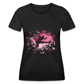 Athlétisme Athlétisme Hurdling Color Splash - T-shirt sport Femme - noir - Devant - AI Model Female 172 light (172cm)