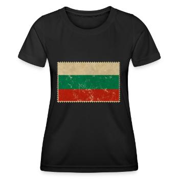 Bulgarien - Frauen Funktions-T-Shirt - Schwarz - Vorne - AI Model Female 172 light (172cm)
