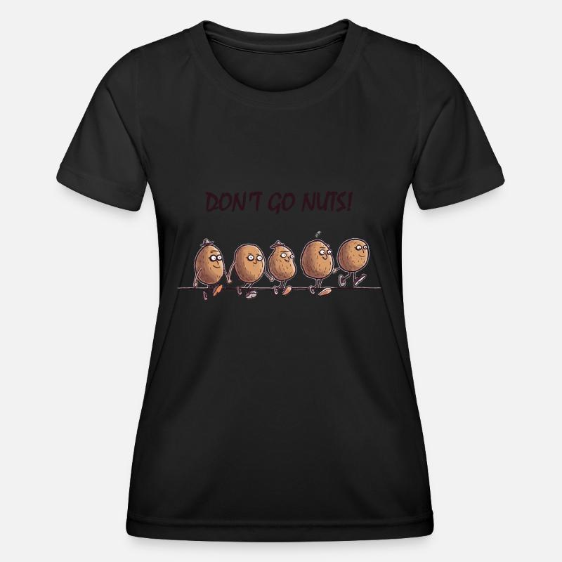 Don't go nuts! - Women's Functional T-Shirt - black