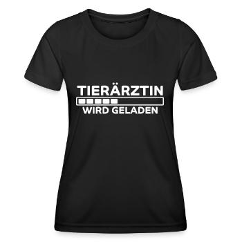 Tierärztin Spruch Job Lustiges Tierärztin Geschenk - Frauen Funktions-T-Shirt - Schwarz - Vorne - AI Model Female 172 light (172cm)