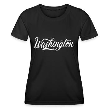 Washington - T-shirt sport Femme - noir - Devant - AI Model Female 172 light (172cm)