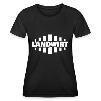 Landwirt - Frauen Funktions-T-Shirt - Schwarz - Vorne - AI Model Female 172 light (172cm)