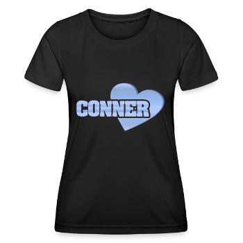 Conner - T-shirt sport Femme - noir - Devant - AI Model Female 172 light (172cm)
