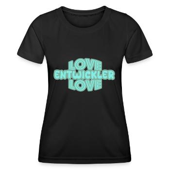 Developers as a saying - Women's Functional T-Shirt - black - Front - AI Model Female 172 light (172cm)