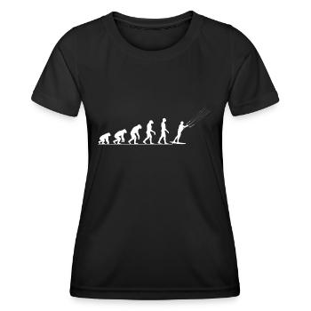 Evolution Kiteboard kite kite surf Retro - Women's Functional T-Shirt - black - Front - AI Model Female 172 light (172cm)