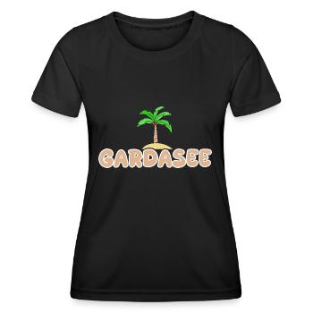 Lac de Garde Lac de Garde - T-shirt sport Femme - noir - Devant - AI Model Female 172 light (172cm)