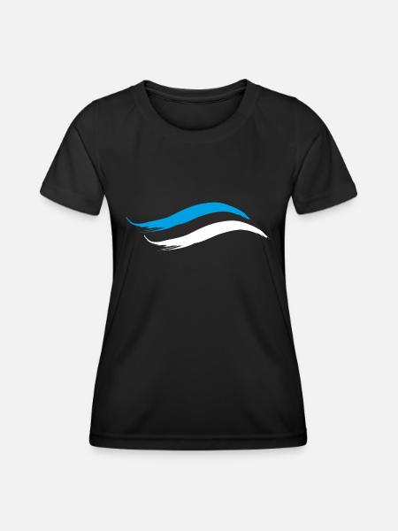 ESTLANDS NATIONAL FLAG - Women's Functional T-Shirt - black