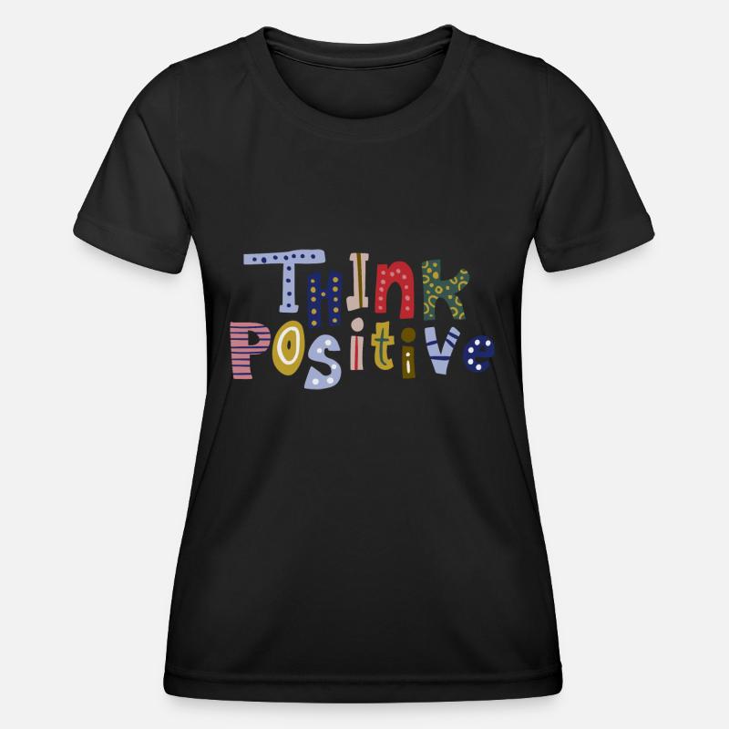 Think Positive - Women's Functional T-Shirt - black