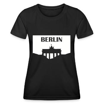 Berlin Brandenburg Gate white - Women's Functional T-Shirt - black - Front - AI Model Female 172 light (172cm)