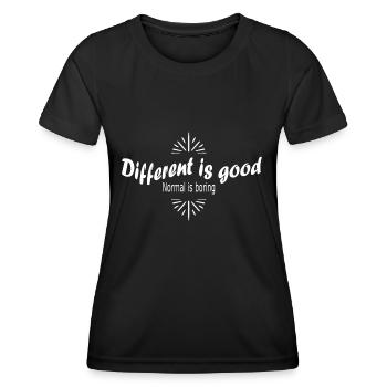 normal est ennuyeux - T-shirt sport Femme - noir - Devant - AI Model Female 172 light (172cm)