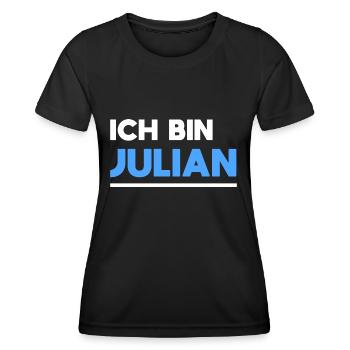Julian Name Spruch für stolze Julians - Frauen Funktions-T-Shirt - Schwarz - Vorne - AI Model Female 172 light (172cm)