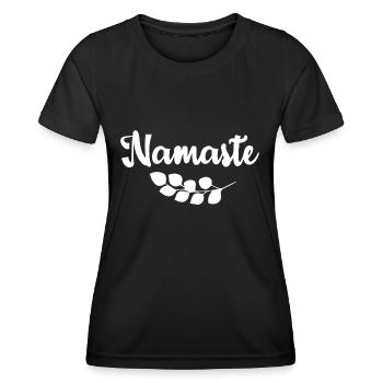 Yoga Geschenk für Yogis Meditation Geschenkidee Om - Frauen Funktions-T-Shirt - Schwarz - Vorne - AI Model Female 172 light (172cm)
