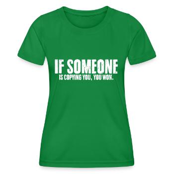 Awesome Social Media Influencing Humor An Internet - Women's Functional T-Shirt - kelly green - Front - AI Model Female 172 dark (172cm)