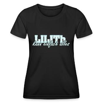 Spruch Lilith - Frauen Funktions-T-Shirt - Schwarz - Vorne - AI Model Female 172 light (172cm)