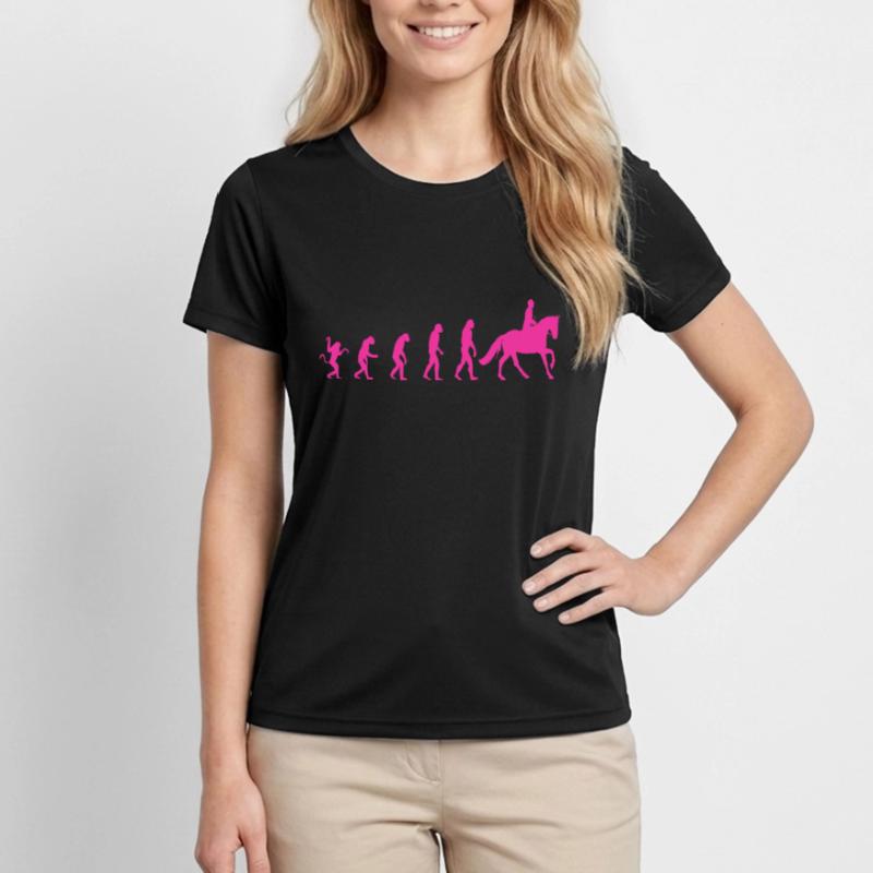 Cavalier Evolution Cheval T-shirt sport Femme