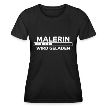 Malerin Spruch Malermeister Beruf Malerin Geschenk - Frauen Funktions-T-Shirt - Schwarz - Vorne - AI Model Female 172 light (172cm)