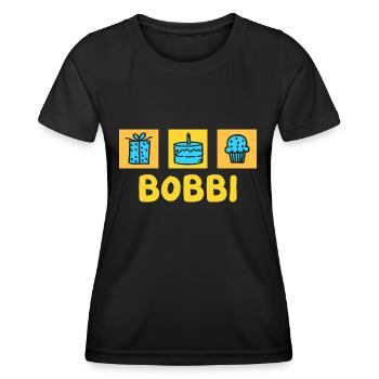 Geschenk für Bobbi - Frauen Funktions-T-Shirt - Schwarz - Vorne - AI Model Female 172 light (172cm)
