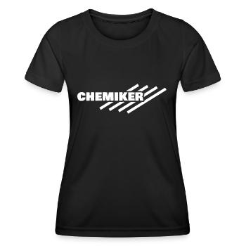 Arbeitsplatz Chemiker - Frauen Funktions-T-Shirt - Schwarz - Vorne - AI Model Female 172 light (172cm)