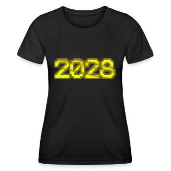 Nerd 2028 - Frauen Funktions-T-Shirt - Schwarz - Vorne - AI Model Female 172 light (172cm)