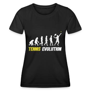 Tennisspieler Tennistrainer Geschenk Tennisspielen - Frauen Funktions-T-Shirt - Schwarz - Vorne - AI Model Female 172 light (172cm)