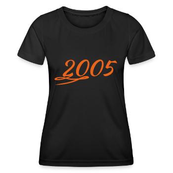 2005 - Frauen Funktions-T-Shirt - Schwarz - Vorne - AI Model Female 172 light (172cm)