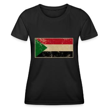 Soudan - T-shirt sport Femme - noir - Devant - AI Model Female 172 light (172cm)