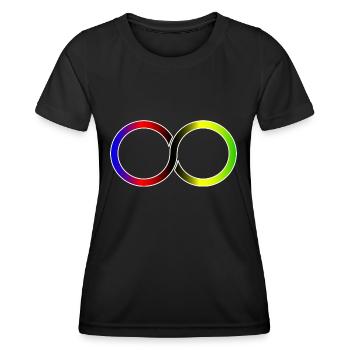Cyclist Infinite Weltmeister - Frauen Funktions-T-Shirt - Schwarz - Vorne - AI Model Female 172 light (172cm)