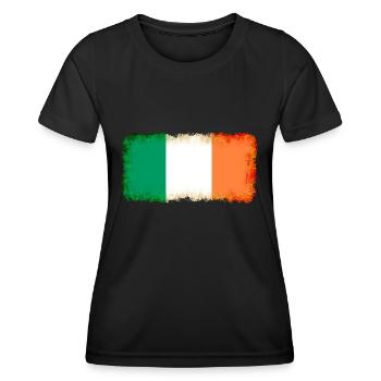 Land Irland - Frauen Funktions-T-Shirt - Schwarz - Vorne - AI Model Female 172 light (172cm)