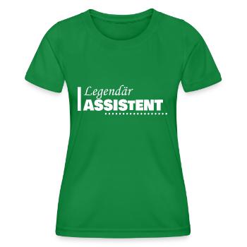 Profession Assistant - Women's Functional T-Shirt - kelly green - Front - AI Model Female 172 dark (172cm)