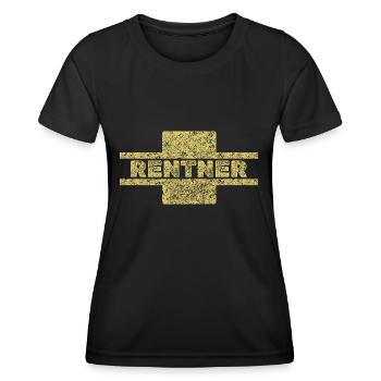 Profession Retraité - T-shirt sport Femme - noir - Devant - AI Model Female 172 light (172cm)
