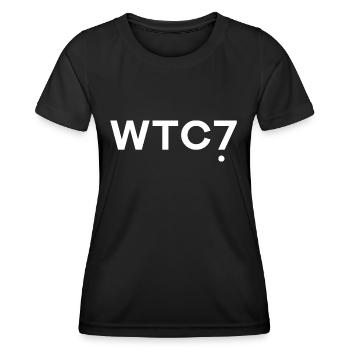 World Trade Center WTC 7 - Frauen Funktions-T-Shirt - Schwarz - Vorne - AI Model Female 172 light (172cm)