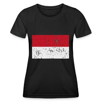 Indonésie - T-shirt sport Femme - noir - Devant - AI Model Female 172 light (172cm)