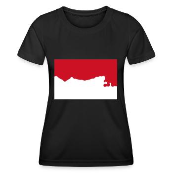 Indonésie - T-shirt sport Femme - noir - Devant - AI Model Female 172 light (172cm)