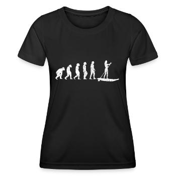 Stand-Up Paddler Surfing Stand Up Paddling Stand-Up Paddling Stand-Up Paddling - Women's Functional T-Shirt - black - Front - AI Model Female 172 light (172cm)