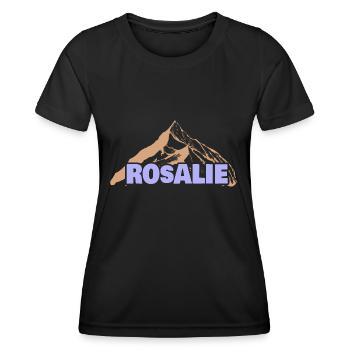Lustig für Rosalie Geschenkidee Spaß - Frauen Funktions-T-Shirt - Schwarz - Vorne - AI Model Female 172 light (172cm)